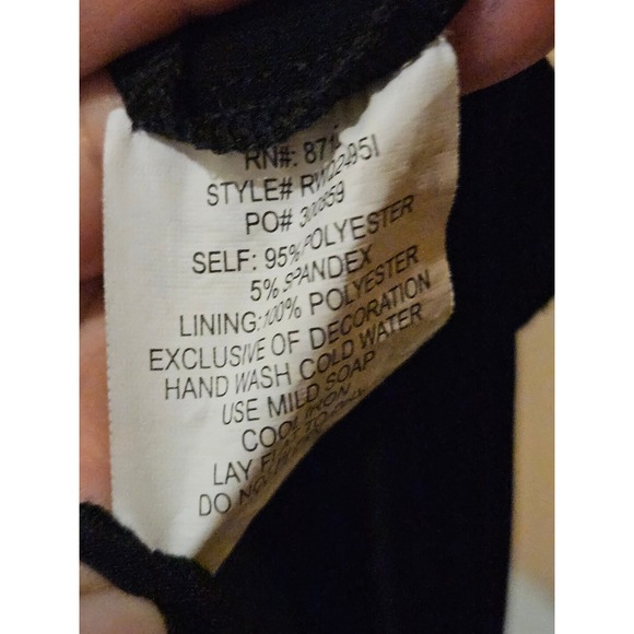 Ruby Rox Black Rhinestone Halter Dress - Picture 8 of 8